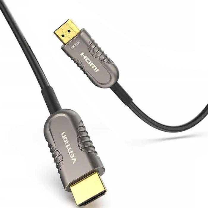 [CLEARANCE] Vention 8K FUHD 60Hz HDMI 2.1 Male to Male Gold-Plated Active Fiber Optic Video/Audio Sync Cable with 48Gbps Bandwidth, Dolby Surround Capability and 3D Visual Support | AAZB