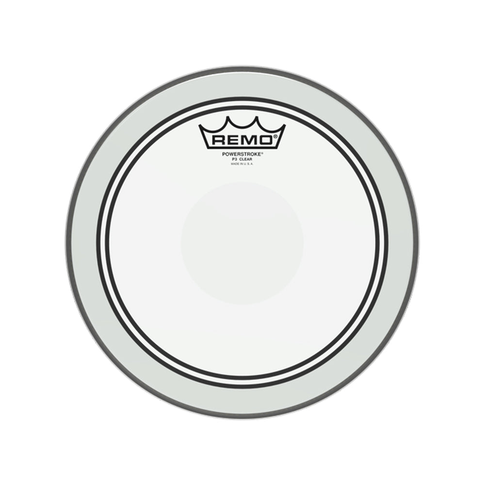 Remo 18" / 22" Powerstroke P3 Clear Bass Drum Head with Focused, Warm Mid & Low Range Tones for Bass and Resonant Batter Drums P3-1318-BP P3-1322BP