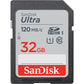 SanDisk Ultra 32GB SD Card SDHC UHS-I Class 10 with 120mb/s Read Speed | Model - SDSDUN4-032G-GN6IN