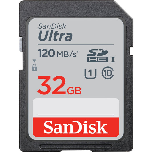 SanDisk Ultra 32GB SD Card SDHC UHS-I Class 10 with 120mb/s Read Speed | Model - SDSDUN4-032G-GN6IN