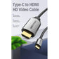 [CLEARANCE] Vention Type-C to HDMI Cable Metal Type 4KHD 60Hz with Aluminum Alloy Shell (CGSB) 1.5M Black Metal Type
