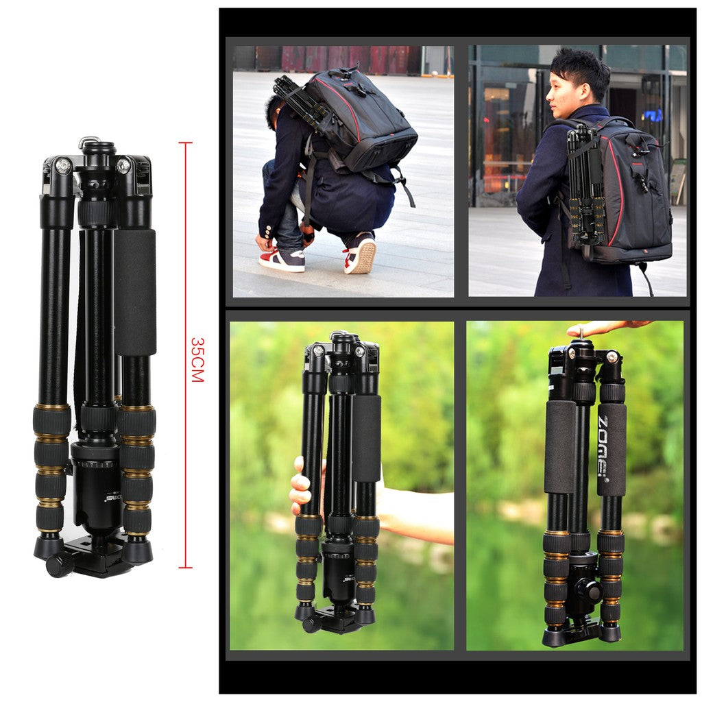 Zomei Z669 Aluminum DSLR Tripod Monopod for Compact Travel Ball Head | Z669