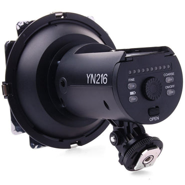 Yongnuo YN216 Daylight White LED On-Camera Fill Video Studio Light 5500K with Color Filters Barn Doors for Photography