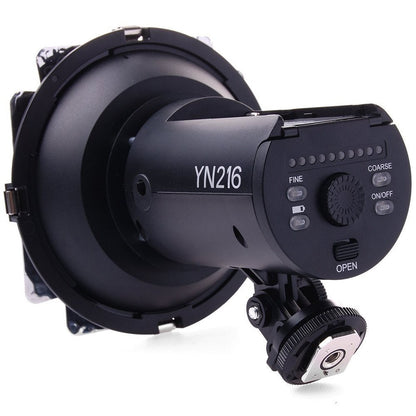 Yongnuo YN216 Daylight White LED On-Camera Fill Video Studio Light 5500K with Color Filters Barn Doors for Photography
