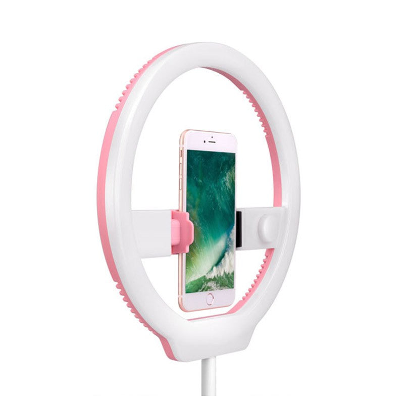 [CLEARANCE] Yongnuo YN128 Portable LED Ring Light 12 Inch Bi-Color 3200-5500K for Photo Video Photography Lighting, Vlogging and Selfies (Pink)