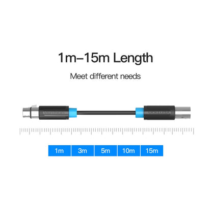 Vention XLR Female to Male Nickel Plated (BBF) Audio Extension Cable for Home Audio, Amplifiers, Mixers, Microphones, Stereos