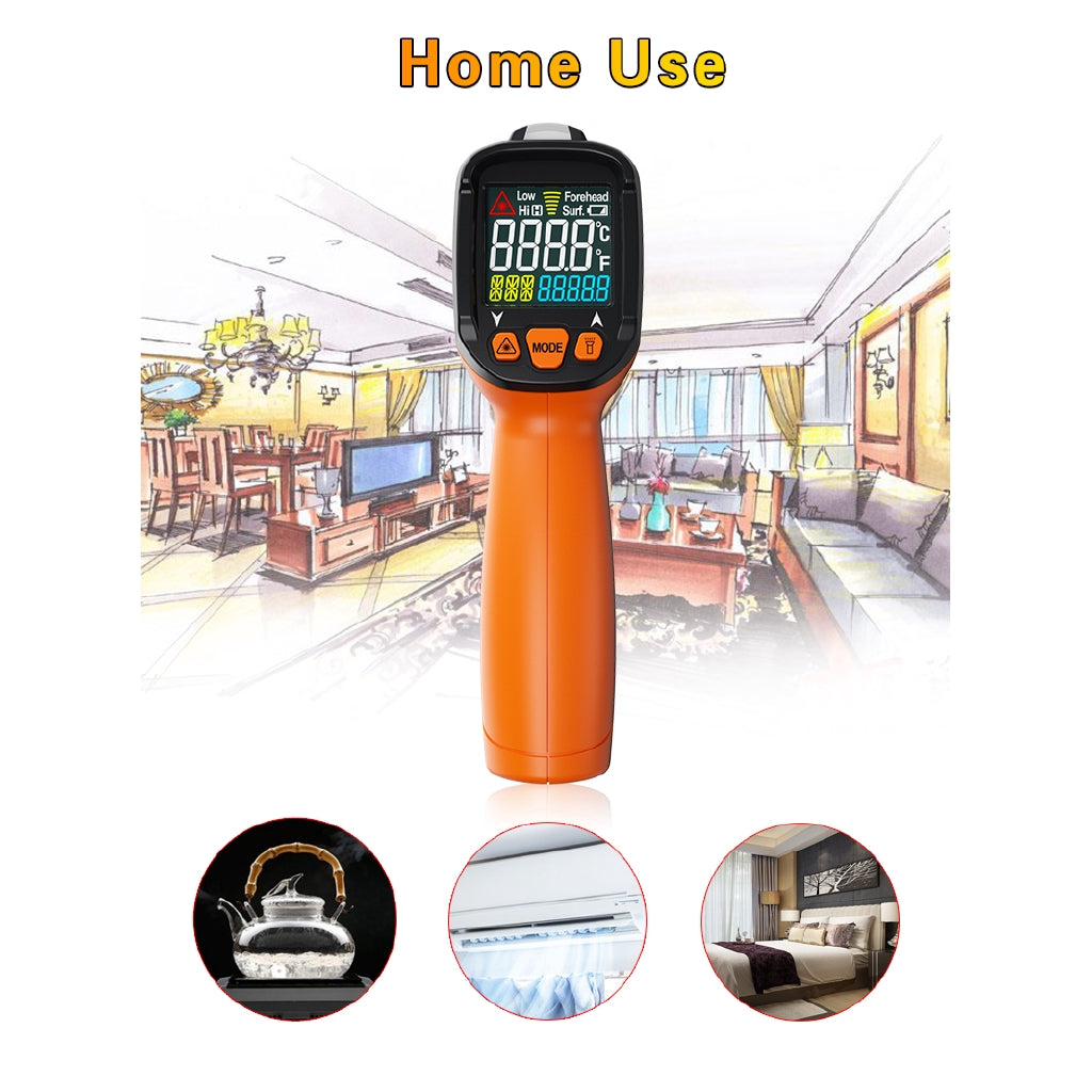 [CLEARANCE] PeakMeter PM6530B Laser LCD Digital IR Infrared Thermometer Temperature Meter Gun Point -50~550 Degree Non-Contact Thermometer