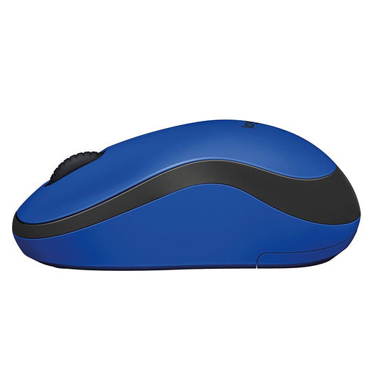 Logitech M221 Silent 2.4GHz Wireless USB Optical Mouse  with 1000 DPI, Nano Receiver, 10m Wireless Range, Power Switch for Windows, macOS, Chrome OS, Linux (Blue, Charcoal, Red, Rose, White)