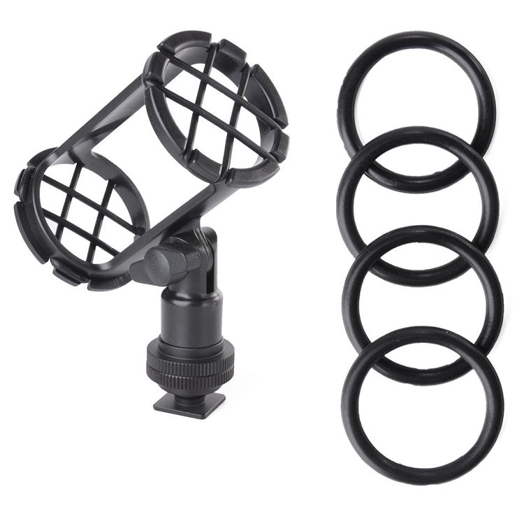 [CLEARANCE] Boya BY-C04 Camera Video Microphone Shock Mount for Boya BY-BM6060 Rode NTG-1, NTG2, NTG-3, NTG-4 Audio Technica AT897, ATR6550 Sennheiser MKH-416, ME66/K6 MKE-600 Azden SGM-1X Sony ECM-CG50