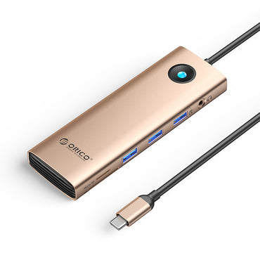 [CLEARANCE] ORICO 10-in1 USB 3.0 Multifunctiol Docking Station w/ 5Gbps Type C Input, HDMI 4K 60Hz UHD, Support Apple M1/M2, PD 100W, 5Gbps USB-A 3.0, 1080p VGA, 1000Mbps Ethernet, 3.5mm Audio Port, SD & Micro SD Card Slot - Available Color