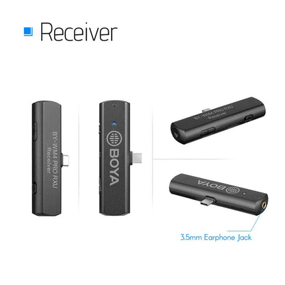 [CLEARANCE] Boya BY-WM4 PRO-K6 Dual-Channel Digital Wireless Microphone System for Android and other Type-C Devices