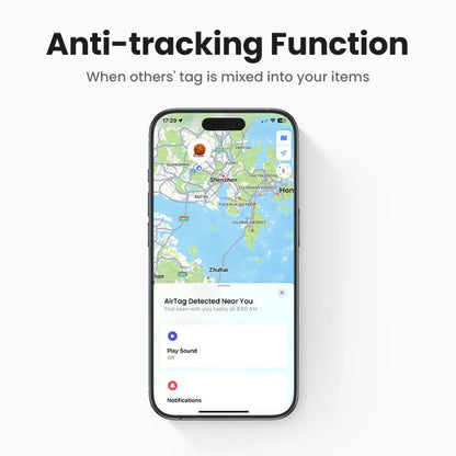 UGREEN Smart Tag Bluetooth Key Finder & Tracker for Keys, Bags & Luggage with Built-In Speaker, GPS & 1-Year Battery Life for iPhone, iPad & Mac (Compatible with Apple Find My / AirTag Altertive) | CM520