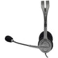 Logitech H110 Wired Stereo Headset with Microphone and Dual 3.5mm Plug for Computer PC