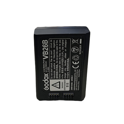 Godox VB26B 2980mAh Li-Ion Rechargeable Speedlight Flash Battery with 480 Full Power Output Capable for V1 Flash Head