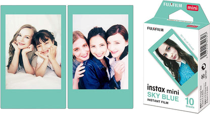 FUJIFILM Instax Mini Film 10s (10 Sheets) Single Pack | Glossy, PhotoSlide (NEW), Sprinkles (NEW), Black, Sky Blue, Confetti, Comic, Airmail, Pink Lemonade, Monochrome, Stripe, Stained Glass, Shiny Star, Rainbow, Macaron, Contact Sheet