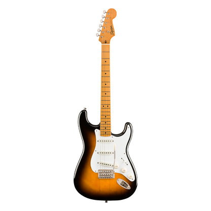 Squier by Fender Classic Vibe 50s Stratocaster Electric Guitar with SSS Pickup, Vintage Style Tremolo, Maple Fingerboard (Sunburst, White Blonde, Red)
