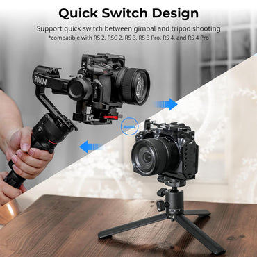 SmallRig Formfitting Aluminum Alloy Camera Cage for Nikon Z50 II Mirrorless Camera with Integrated Arca-Type Base, TO Rail, Shoe Mount, Strap Slots, QD Socket and 1/4"-20, 3/8"-16 Accessory Threads