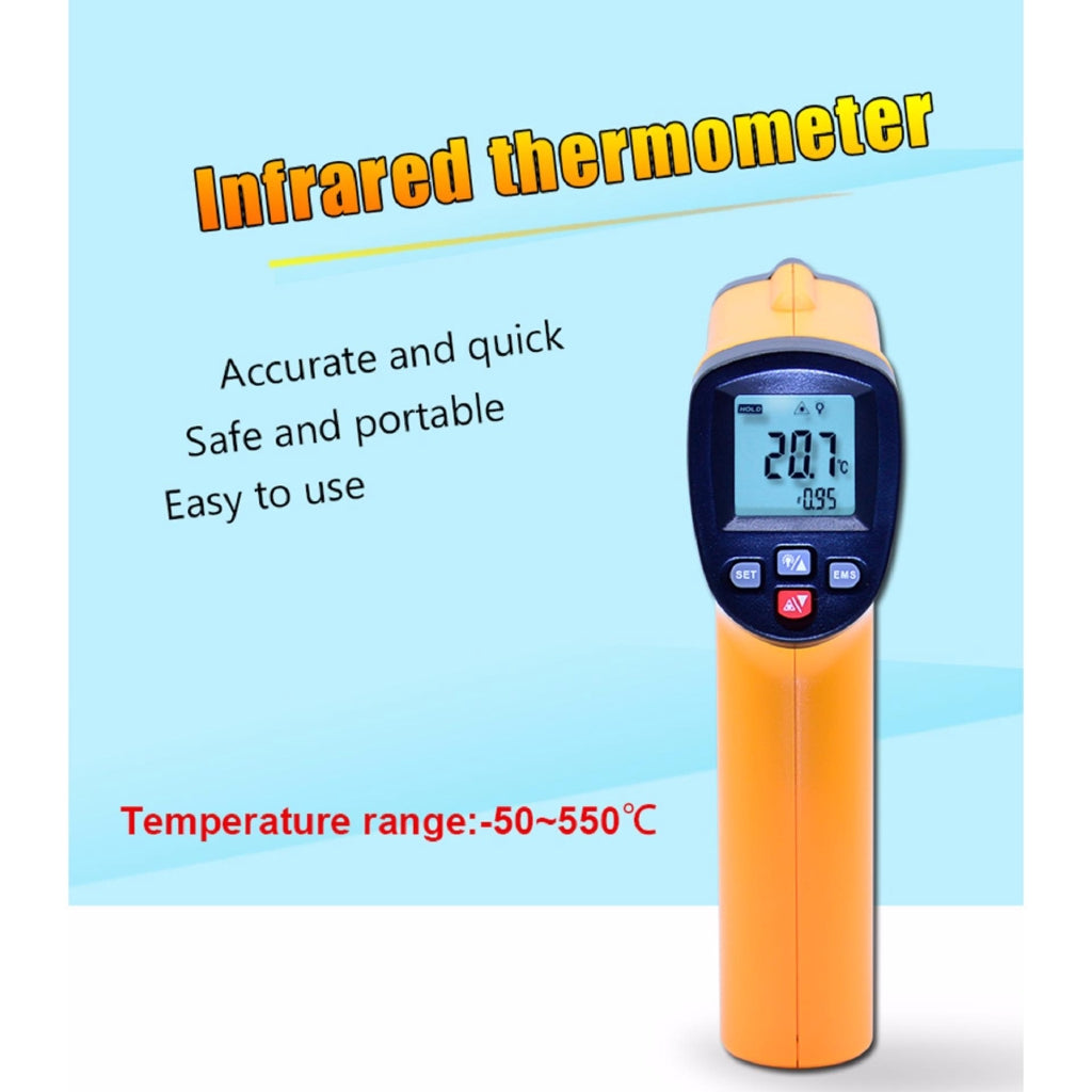 [CLEARANCE] Benetech GM550E Non Contact Thermometer Laser Temperature Gun Infrared Thermometer -50° to 550° Celcius