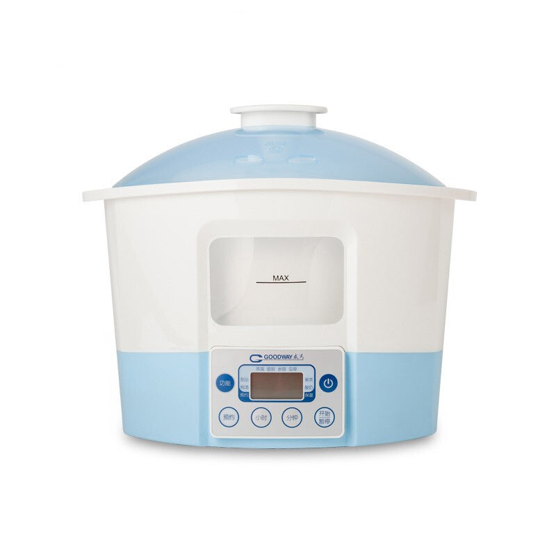 [CLEARANCE] Goodway 1.2L / 2.2L / 3.2L 750W Microcomputer Electric Water Stew Pot Cooker with Ceramic Inner Pot, Automatic Temperature Controls, and Keep Warm Function for Soups, Rice Porridge, and Braised Cooking GSP-351-12 GSP-352-22 GSP-353-32