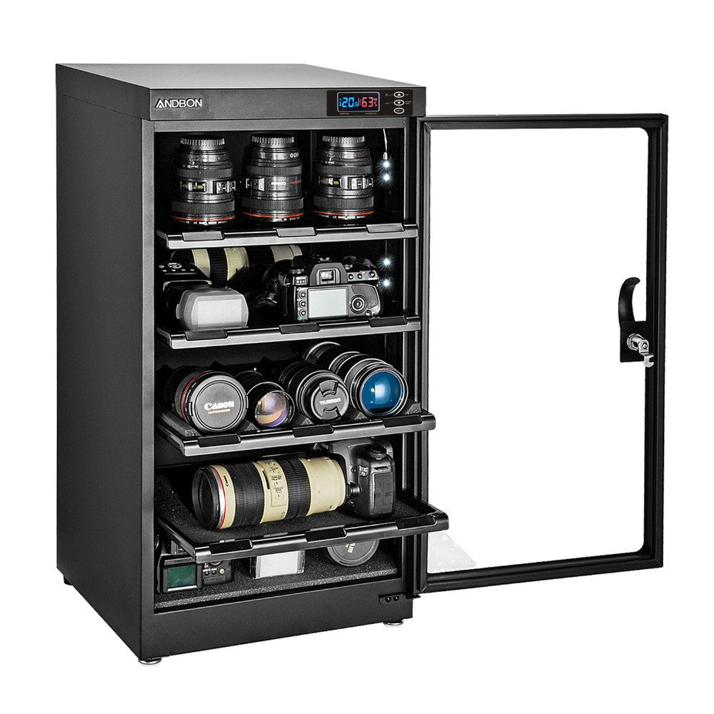 Andbon AD-100S Dry Cabinet Box 100L Liters Digital Display with Automatic Humidity Controller