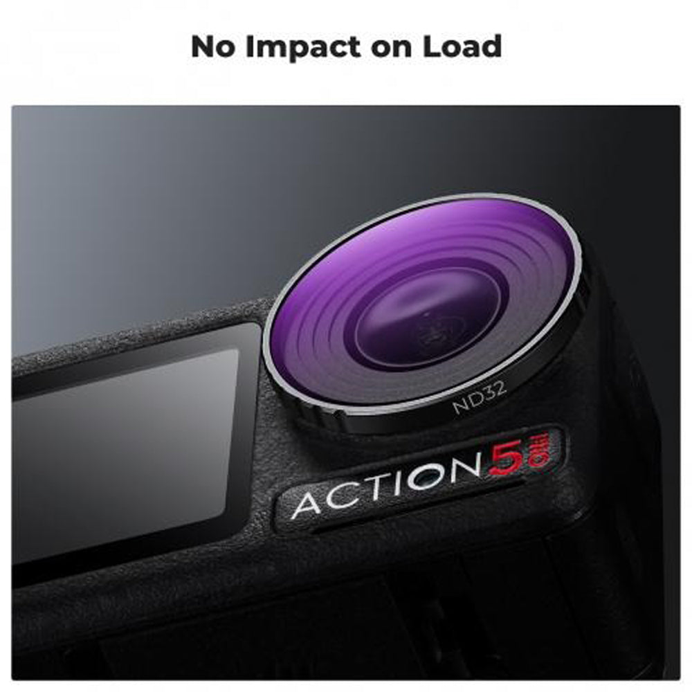 K&F Concept Nano-X Series 2 in 1 Hybrid ND8 / 16 / 32 / 64 / 256 / 1000 + CPL Neutral Density Circular Polarizing Lens Filter Kit Set for DJI Osmo Action 4 5 PRO Action Sports Camera w/ 3-10 Stops, Anti Glare, Multi Layer Coated AGC Glass