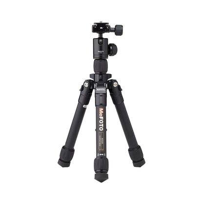 [CLEARANCE] MeFOTO Daytrip Travel Aluminum Tripod with Mini Arca Ball Head, 4kg Load Capacity, Reverse Folding Function (Available in Black, Blue, Green, Orange, Purple, Red, Titanium)