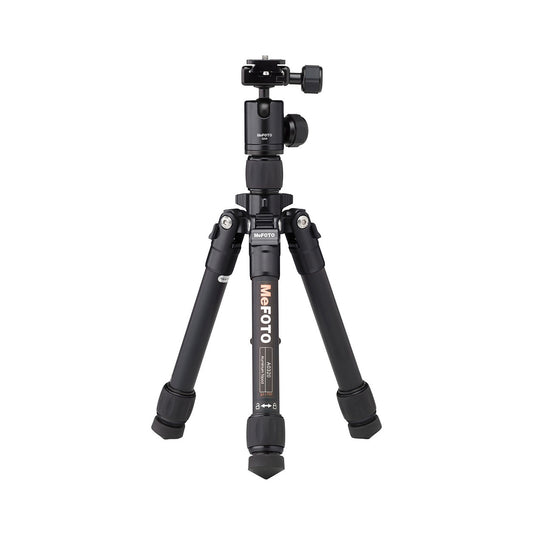 [CLEARANCE] MeFOTO Daytrip Travel Aluminum Tripod with Mini Arca Ball Head, 4kg Load Capacity, Reverse Folding Function (Available in Black, Blue, Green, Orange, Purple, Red, Titanium)