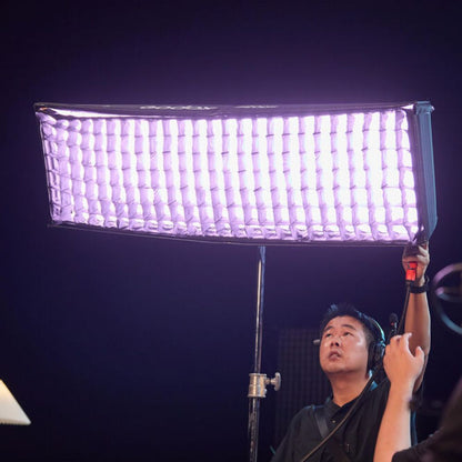 Godox KNOWLED RGB Flexible Video Light Mat with 1800-10000K CCT, 14 Lighting Effects, IP54 Rated, Optiol V-Mount Battery Power & Onboard, DMX/RDM, CRMX & App Controls for Live Streaming, Vlogging, Video Content Creation & Studio Lighting