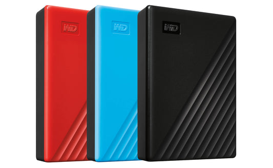 [CLEARANCE] Western Digital WD My Passport Slim External HDD Storage 1TB / 2TB / 4TB / 5TB Hard Disk Drive with USB 3.2 Gen 1 Interface, Security Password Protection, & Backup Software