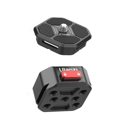 [CLEARANCE] Ulanzi Claw (Generation II) QR Quick Release Plate and Arca Type Base Set for Tripod / Monopod Heads with Max 50Kg Load Capacity, Slide Locks, Push Button Release and Compatible with CLAW Generation I QR System | JG Superstore