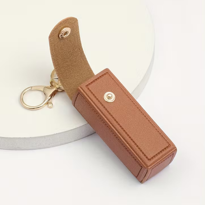 Pikxi Leather Case for Kodak Charmera Keychain Digital Camera with Metal Keyring & Snap Lock Button