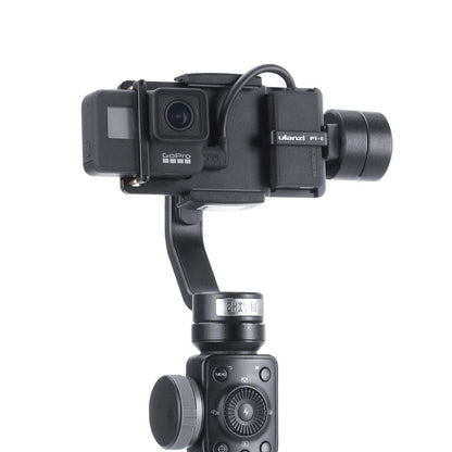 Ulanzi PT-6 Vlog Gopro Adapter Plate with Mic Adapter for Gopro 7 6 5 Phone Gimbal Moza Mini S Mini Mi Smooth 4 Osmo Mobile 2 | JG Superstore