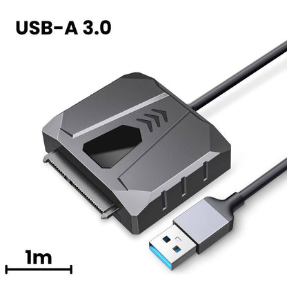 [CLEARANCE] ORICO 2.5" / 3.5" SATA SSD HDD Hard Disk Drive Adapter with Silicone Cover, USB 2.0 Output, 480Mbps Transfer Rate for PC Desktop Computer Laptop | UTS2-2AB
