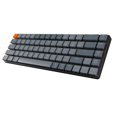 [CLEARANCE] Keychron K7 68 Keys Ultra-Slim Bluetooth Wireless / Wired TKL Tenkeyless Gateron Mechanical Keyboard with Hot-Swappable Switches and RGB Backlight for Mac and Windows PC Computer (Red Linear, Brown Tactile) K7H1 K7H3