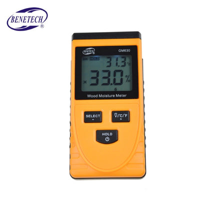 Benetech GM630 Inductive Wood Moisture Tester Digital LCD Display Induction Timber Moisture Temperature Tester