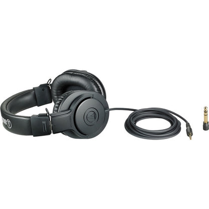 Audio Technica ATH-M20x Professiol Monitor Headphones with 40 mm Drivers for Studio Tracking and Mixing