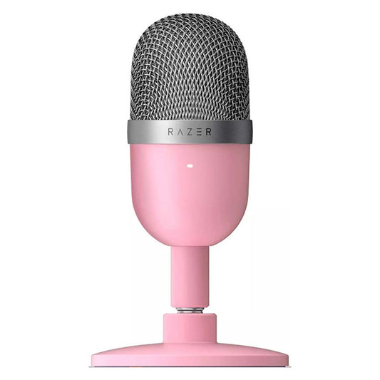 [CLEARANCE] Razer Seiren Mini Condenser USB Microphone Ultra-compact Supercardioid (PINK) for Streaming and PC/Laptop/Computer/Desktop (Plug&Play)