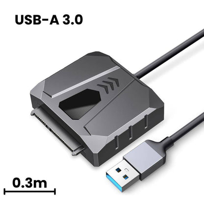[CLEARANCE] ORICO 2.5" / 3.5" SATA SSD HDD Hard Disk Drive Adapter with Silicone Cover, USB 2.0 Output, 480Mbps Transfer Rate for PC Desktop Computer Laptop | UTS2-2AB