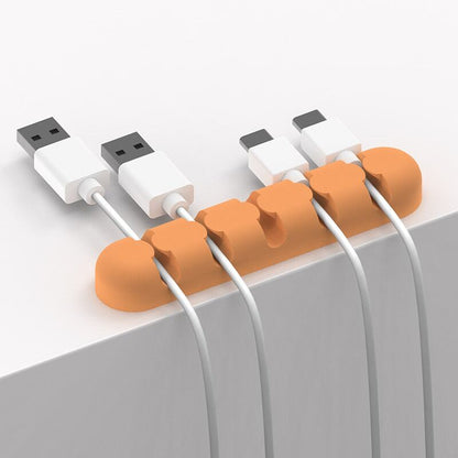 [𝐒𝐔𝐏𝐄𝐑 𝐒𝐀𝐋𝐄] ORICO CBS5 Desktop Cable Mager Organizer with 5 Ports and High Strength Double-Sided Adhesive Tape for Max 5mm Diameter Cords