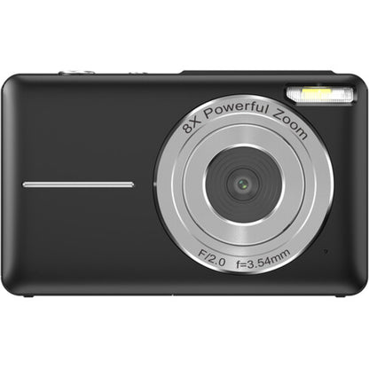 SONGDIAN DL403L 44MP Digital Camera 1080p FHD with AF Autofocus 8x Digital Zoom, 2.4" LCD Screen, Built-in Flash, 600mAh Lithium-Ion Battery and MicroSD Storage Slot for Point and Shoot Photography | Black, White, Green, Pink
