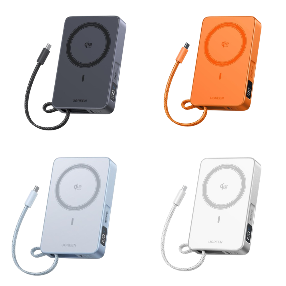 UGREEN MagFlow 10000mAh Magnetic Wireless MagSafe Power Bank