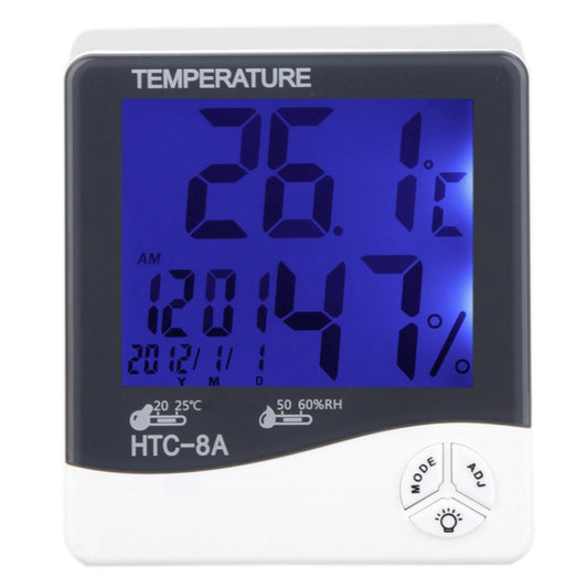[CLEARANCE] Eagletech HTC-8A Digital Hygrometer Thermometer Clock with Backlight