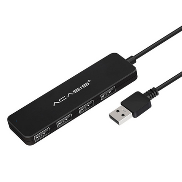ACASIS 4-in-1 USB 2.0 Mini External Hub Splitter Docking Station 4-Port with 0.2m / 0.6m / 1.2m meters Cable, 480Mbps Data High Speed for Laptop and Desktop | AB2-L42 AB2-L46 AB2-L412