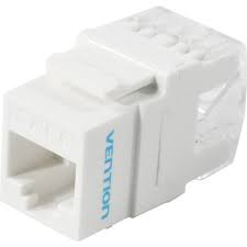 [CLEARANCE] Vention UTP Keystone Jack Ethernet LAN Cable Port for Internal Wall Mounted Network Cabling (CAT5e, CAT6) (90 Degrees, Toolless) |