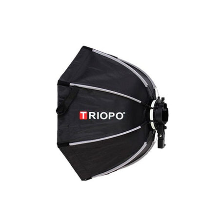 Triopo KX55 Foldable Octagon Softbox with Universal Chuck for Speedlite Flashes Godox Yongnuo Neewer Nikon Sony Fujifilm Canon Speedlite Flash Light Camera Photography Studio Lighting Equipment