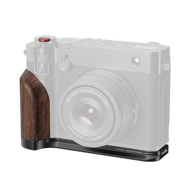 SmallRig Camera L-Shape Mount Bracket for FUJIFILM GFX100RF with Wooden Grip, Shutter Button, Arca-Swiss Type Baseplate, 1/4"-20 Thread Accessory Attachment | Black | Silver | 5265 | 5266 | JG