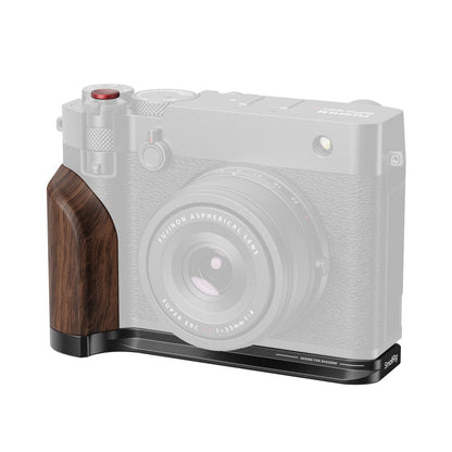 SmallRig Camera L-Shape Mount Bracket for FUJIFILM GFX100RF with Wooden Grip, Shutter Button, Arca-Swiss Type Baseplate, 1/4"-20 Thread Accessory Attachment | Black | Silver | 5265 | 5266 | JG