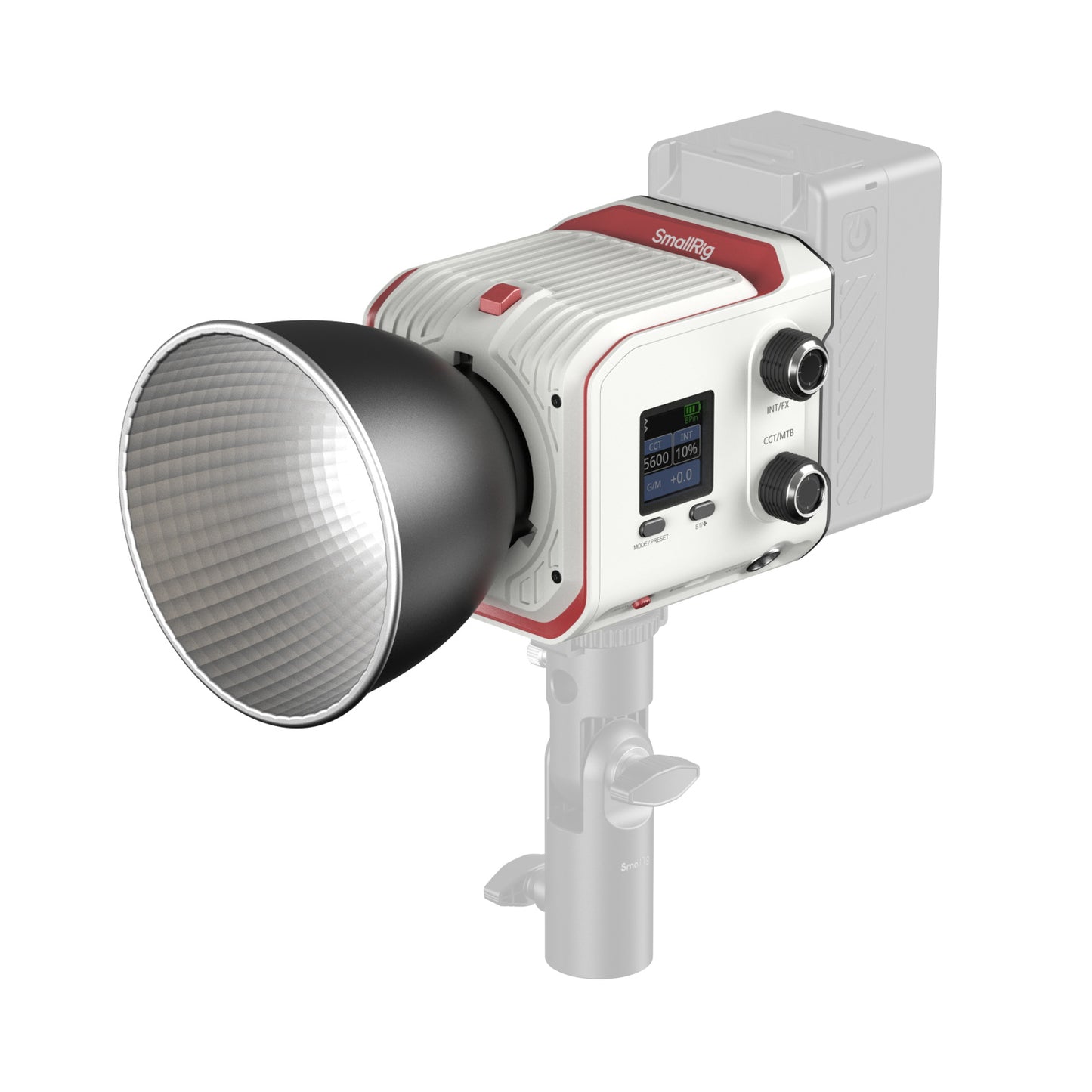 SmallRig RC 100C COB LED Video Light 2700K-10000K RGB with 12 Light Effects, V-Mount Plate, Battery Grip Handle, Light Stand & Mini Bowens Adapter, App / DMX Control for Photography, Filmmaking & Studio Lighting | 5340 | 5377 | 5383 | 5381