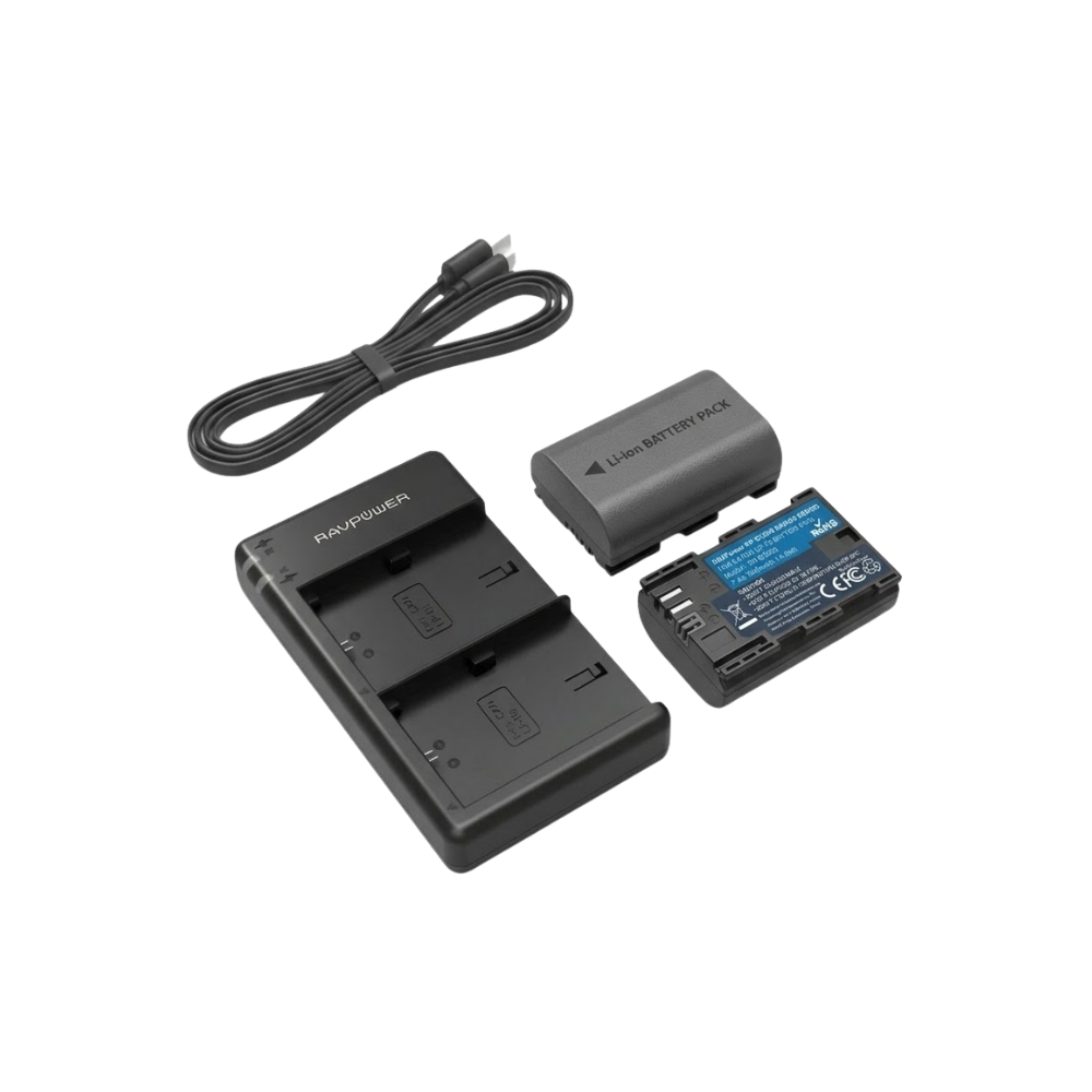 RAVPower LP-E6 / LP-E6N Battery Kit for Selected Canon Cameras