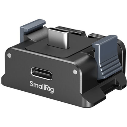 SmallRig Battery Adapter Plate for DJI Osmo Pocket with USB Male / Female Ports, Folding 2-Prong Action Mount, 1/4"-20 Mounting Thread Screw | 5376